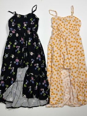 art class high-low floral dress bundle